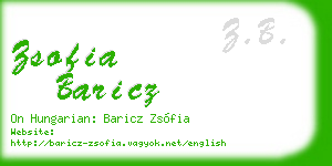 zsofia baricz business card
