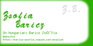 zsofia baricz business card